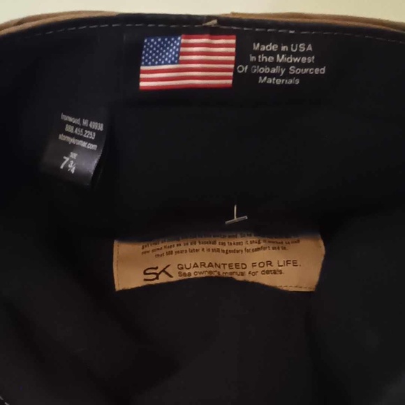 Wool cap with flannel lining 7-3/4", Original Stormy Kromer, Made in USA - Picture 3 of 6